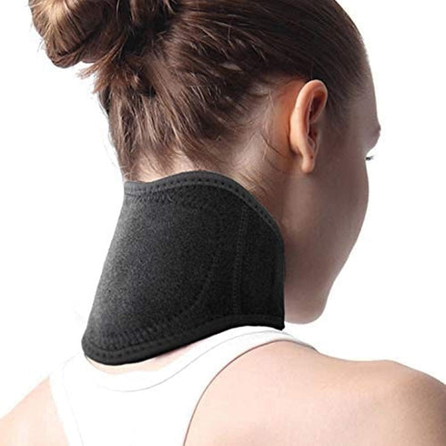 Neck Support Brace Strap for Pain Relief, Adjustable Self Heating Cervical Collar for Neck Injury & Stiffness