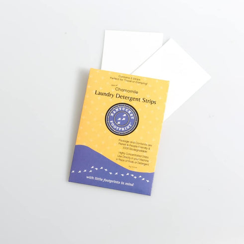 Travel Set | Premium Chamomile Laundry Detergent Sheets, 12 Loads (6 Sets of 2 Strips)