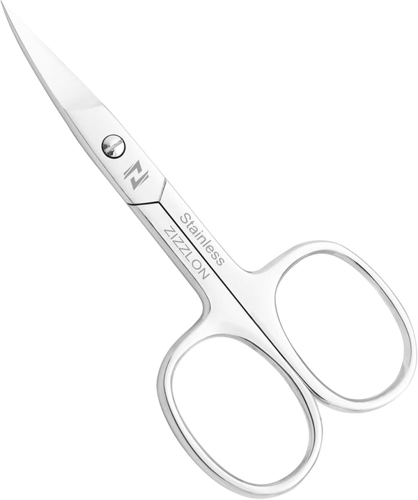 Professional Stainless Steel Eyebrow Scissors for Men and Women - Small Facial Hair Grooming Scissors for Mustache,