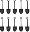 40PCS Plastic Mini Ice Cream Dessert Spoon Shovels - 40 Pcs for Family or Party