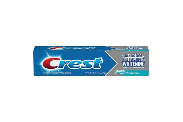 Crest Bspx Whitening8.2 Size 8.2z Crest Baking Soda & Peroxide Toothpaste W/Tartar