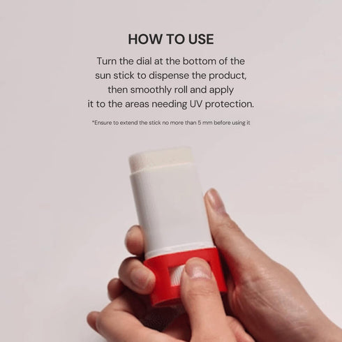 THANKYOU FARMER Sun Project Silky Calming Sun Stick SPF50+ PA++++ - Water-Resistant Korean Sunscreen Stick for Face,