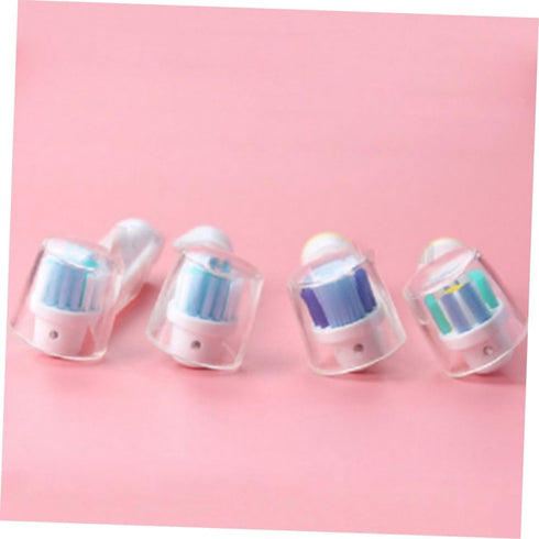 Ipetboom 12pcs Set Othbrush Head Dust Cover Electric Toothbrush Round Head Cap Travel Friendly
