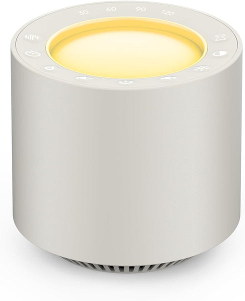 PureNurt White Noise Sound Machine: Red Light Therapy Sleep Sound Machine with 38