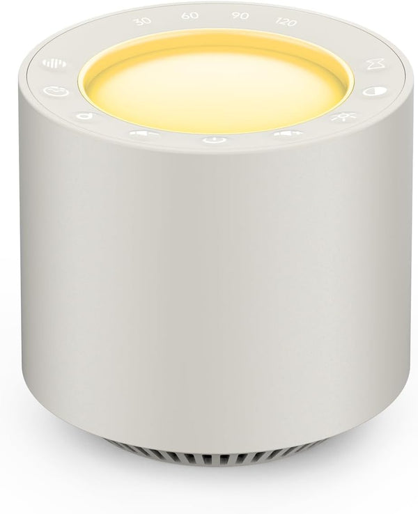 PureNurt White Noise Sound Machine: Red Light Therapy Sleep Sound Machine with 38