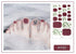 WOKOTO 20 Sheets Gradient Toe Nail Polish Strips, 1 Nail File Kit, Colorful Glitter Stickers for Women Nail Salon
