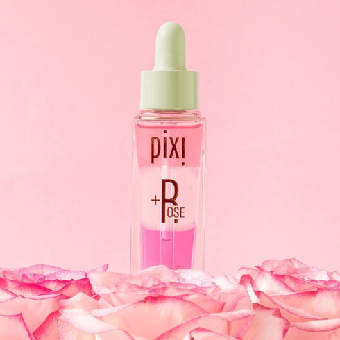 Pixi Beauty +Rose Essence Oil - Tri-Phase Nourishing Oil for Skin, Revitalize & Prep for Makeup, 1.00 Fl Oz