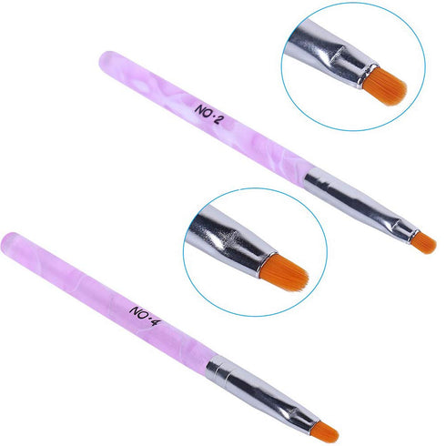 WOKOTO 14 Pcs Acrylic Nail Brush Pen Set, Nail Art Brush Tips, Nail Dust Brush, Nail Polish Brush Kit