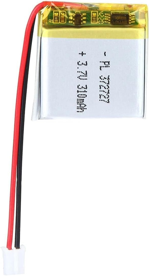 3.7V 310mAh 372727 Lipo Battery Pack, Rechargeable Lithium Polymer with PH2.0mm JST Connector