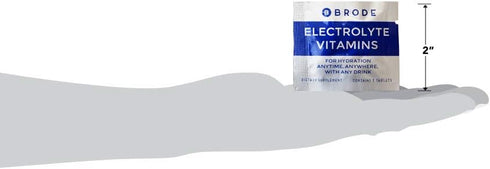 Brode Portable Zero-Sugar Electrolyte Vitamin Tablets - 5 Essential Electrolytes + 9 Vitamins for Sports, Nightlife,