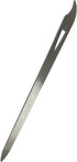 Nail Files for Natural Nails (6 Pack), Metal Nail File 5.5’’ Stainless Steel Thin Durable Nail Filer with Curved Sharp