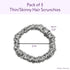 Mulberry Park Silks 100% Pure Silk Scrunchies, 3 Pack - Prevents Frizz, Gentle on All Hair Types, Small (Sand)
