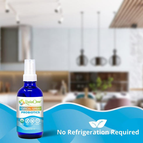 Topical Liquid Probiotics Spray - USDA-Certified Organic Probiotics, Gluten-Free Vegan, Non-GMO, 2 Fl Oz (Pack of 1)