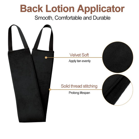 Tanning Back Lotion Applicators - Easy Apply Lotion to Back, Non-Absorbent Band, Works with Self Tanning Mitt