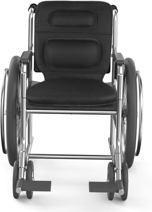 FOMI Gel Wheelchair and Low Back Chairs Seat and Back Cushion | Orthopedic Seat Pad, Firm Back Support and Lumbar
