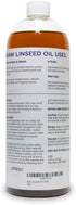 Raw Linseed Oil – Flaxseed Wood Treatment Conditioner to Rejuvenate, Restore and Condition Wood Patio Furniture, Decks to Kitchen Cutting Boards, 32 oz Bottle by LinSheen