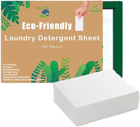 Laundry Detergent Sheets, 30 Pack, Instant Laundry Detergent Strips, Plastic Free, Sustainable, Disposable Sheets