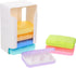 STOBAZA Portable Weekly Pill Organizer Box, Seven- -Compartment Medicine Case, Compact Travel