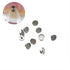 100Pcs Orthodontic Braces Lingual Buttons Bondable Round Mesh Base, 10pcs/Pack