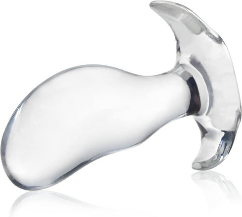 Soft Anal Plugs with Safety Base, Transparent Flexible Butt Plug Prostate Massage G-spot Stimulation Trainer with Round