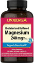Piping Rock Magnesium Supplement - 240mg, 60 Capsules, Chelated & Buffered for Bone Health, Non-GMO