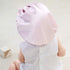 Kids Adjustable Satin Bonnet Sleeping Cap, Reversible Night Caps for 0-3 Years Old, Light Pink/Pink