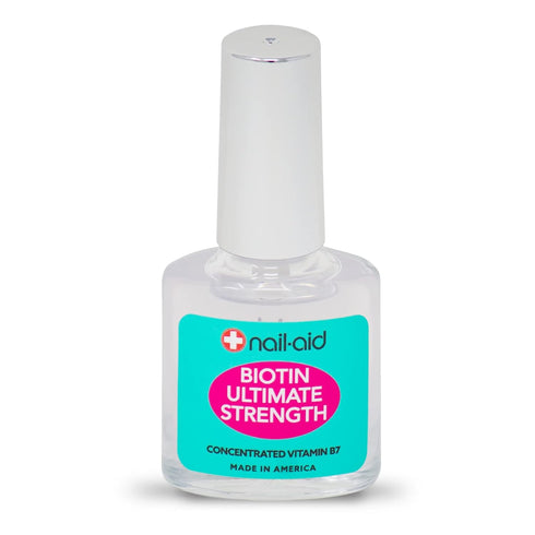 Nail-Aid Biotin Ultimate Strength - Nail Treatment & Strengthener, Clear, 0.55 Fl Oz (08873)