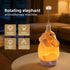 Mor bou Morbou Rotating Elephant Diffuser with Color Gradient Light, Ultrasonic Silent Essential Oil Diffuser for Home