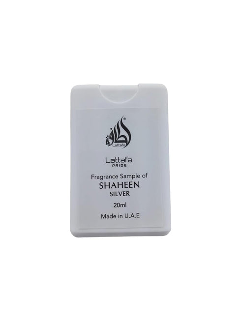 Lattafa Shaheen Silver Trial Size, 20ml/0.67oz (Unisex)