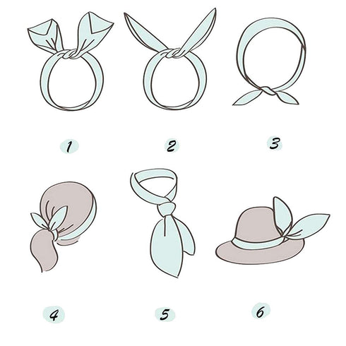 ONEYE Wire Headbands for Women - Twist Bow Hairbands, Fashion Check Bunny Ears Headwraps, 8 Count Hair Accessories