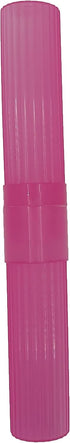 Toothbrush Holder (Pink) - Made in The USA with Ventilation Holes for Drying