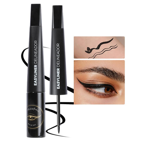 AKARY Dip Eyeliner Waterproof 24H Longlasting, Black Liquid Eyeliner Quick Drying, Colored Eye Liner Pencil for Women