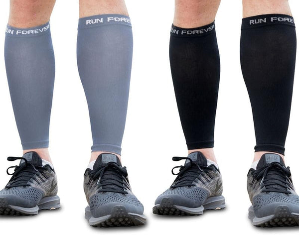 Run Forever Calf Compression Sleeves for Men and Women - Footless Compression Socks for Pain Relief