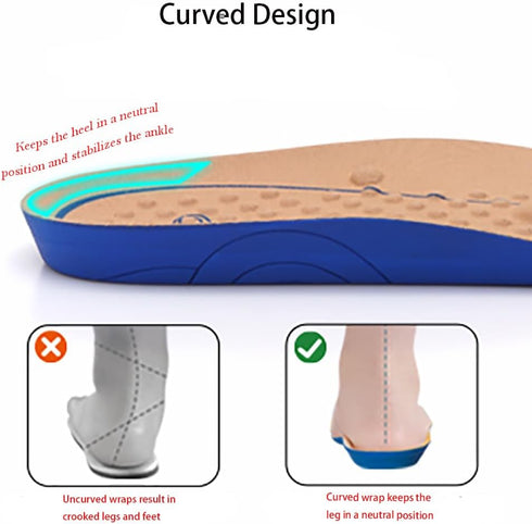 Massaging Insoles for Women Men, Foot Therapy Reflexology Shoe Insoles for Middle-Aged and Elderly (Brown, 10 M US Men)