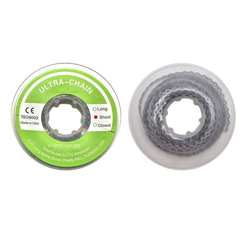 RZJZGZ Gray Dental Orthodontic Elastic Chain Power Chains Brace Spool Elastic Rubber Band (Short)