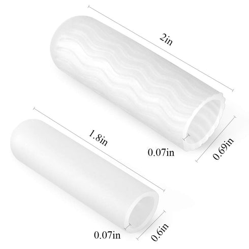 Silicone Finger Protectors for Women, 10 Pack Gel Finger Cots & Protectors for Cracked Tips & Arthritis Relief