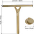 Shower Squeegee for Glass Doors, Stainless Steel Window Squeegee, Non-Slip Handle for Bathroom and Tile Cleaning