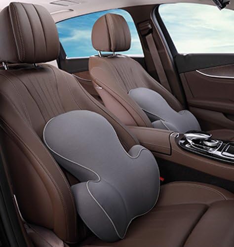 HONCENMAX Lumbar Support - Memory Foam Pillow Back Cushion - Lower Back Pain Relief - Backrest for Car Seat, Home