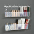 4PCS Medium Wall Mount Storage Box, 4 Compartment Transparent Plastic Makeup Brush Lipstick Holder, Self-Adhesive