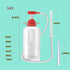 NINXIMI 600ml Vaginal Douche Enema Cleaner Reusable Manual Pressure Anal Vaginal Cleaning System Portable Kit