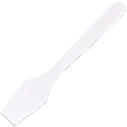 PANA 200pcs Disposable Plastic Spatulas for Cosmetic Make Up, 2.5" Skin Care Facial Cream Mask (WHITE-200 Pieces)