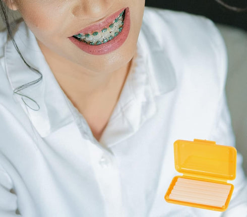 OBTANIM 15 Pack Pink Orthodontic Wax for Braces Wearers