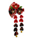 Japanese Style Women Flower Hair Clip, Kimono Decor Fabric Hanfu Hairpin for Christmas Party Costume Gift