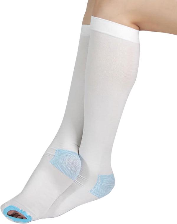 TED Hose Knee High Anti Embolism Stockings for Women & Men,Hospital Style