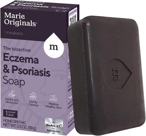 Marie Originals Eczema Face Soap Body Wash Bar – All Natural Treatment for Dry Itchy Skin Relief