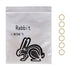 Angzhili 10 Bag Dental Orthodontic Rubber Bands, Elastic Rubber Bands, Orthodontic Supply 3.5 Oz (3/16")