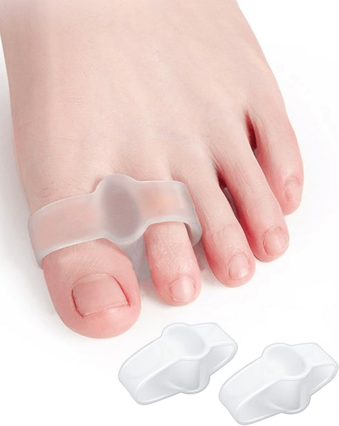 Bunion Toe Corrector (10 Pack), Gel Toe Separators with 2 Loops for Big Toe, Bunion Pain Relief, Hammer Toe
