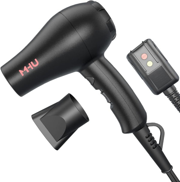 Mini Blow Dryer, Ceramic Ionic 1000 Watts for Painting and Acrylic Pouring, Compact Lightweight Hair Dryer for Kids and