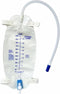 lifevv 3 Pack Easy-Tap Leg Bag Urinary Drainage Bag, 32 Oz with 3 18” Tubing, Anti-Reflux Valve, Cloth Straps