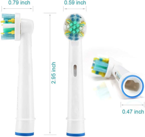Toothbrush Replacement Heads for Oral Electric Toothbrush Pro 1000, Pro 3000, Pro 5000, Pro 7000, 8 Count